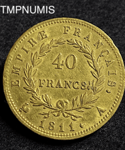 ,MONNAIE,EMPIRE,40,FRANCS,OR,NAPOLEON,1811,