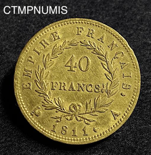 ,MONNAIE,EMPIRE,40,FRANCS,OR,NAPOLEON,1811,