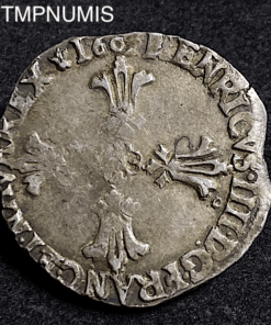 ,MONNAIE,ROYALE,HENRI,IV,1/4,ECU,ARGENT,1606,9,RENNES,
