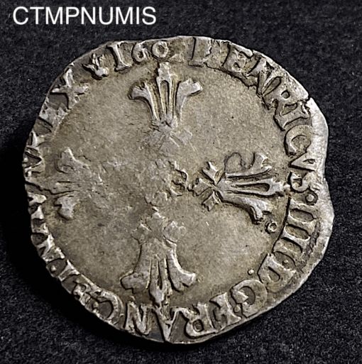 ,MONNAIE,ROYALE,HENRI,IV,1/4,ECU,ARGENT,1606,9,RENNES,