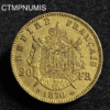 ,MONNAIE,20,FRANCS,OR,NAPOLEON,1870,STRASBOURG,