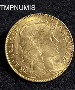 ,MONNAIE,10,FRANCS,OR,COQ,1912,