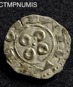 ,MONNAIE,FEODALE,LANGUEDOC,OBOLE,ARGENT,MELGUEIL,