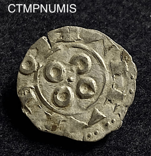 ,MONNAIE,FEODALE,LANGUEDOC,OBOLE,ARGENT,MELGUEIL,