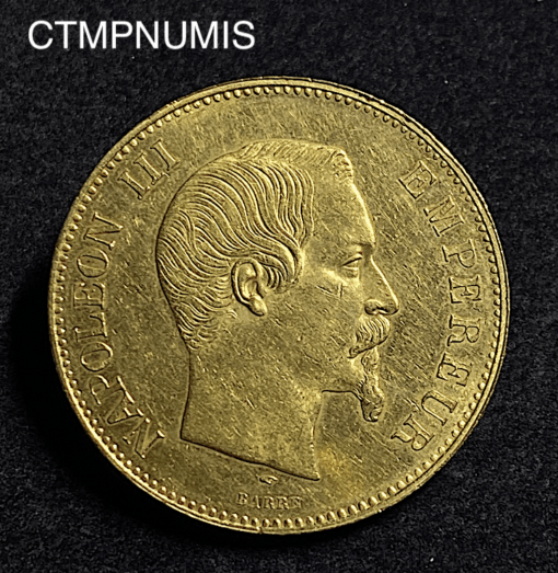 ,MONNAIE,100,FRANCS,OR,NAPOLEON,1857,