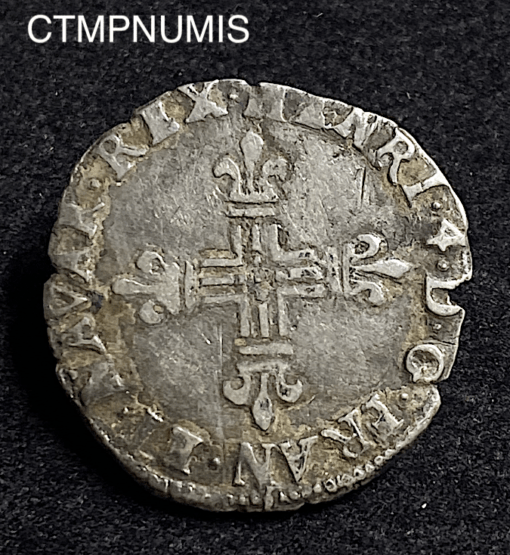 ,MONNAIE,HENRI,IV,ROYALE,1/8,ECU,FRANCE,NAVARRE,1601,