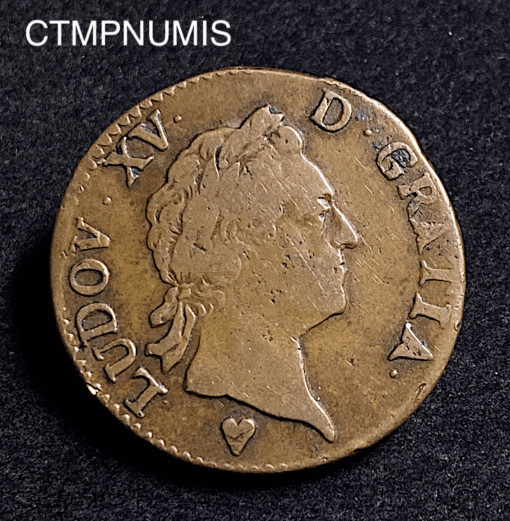 ,MONNAIE,ROYALE,SOL,VIEILLE,TETE,LOUIS,XV,1771,STRASBOURG,