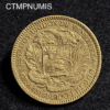 ,MONNAIE,VENEZUELA,20,BOLIVARES,1880,OR,