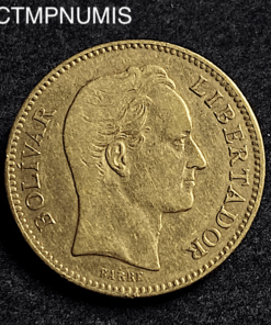 ,MONNAIE,VENEZUELA,20,BOLIVARES,1880,OR,