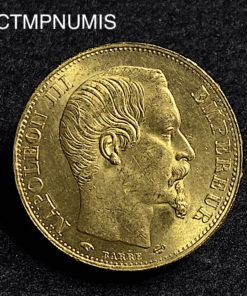 ,MONNAIE,20,FRANCS,OR,NAPOLEON,1856,SPL,