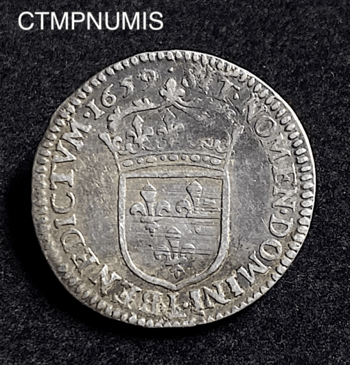 ,MONNAIE,ROYALE,LOUIS,XIV,,1/12,ECU,1650,I,LIMOGES,