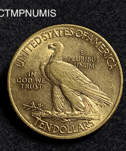 ,MONNAIE,ETATS,UNIS,10,DOLLAR,OR,INDIEN,1908,