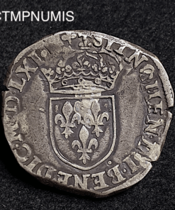 ,MONNAIE,ROYALE,TESTON,CHARLES,IX,1562,D,LYON,