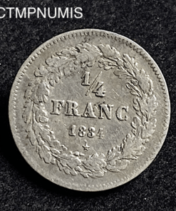 ,MONNAIE,BELGIQUE,1/4,FRANC,ARGENT,1834,