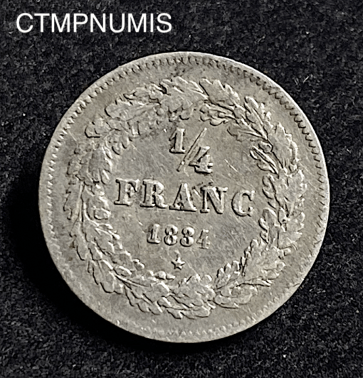 ,MONNAIE,BELGIQUE,1/4,FRANC,ARGENT,1834,