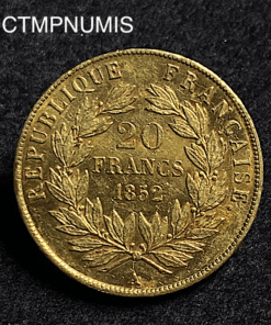 ,MONNAIE,20,FRANCS,OR,NAPOLEON,1852,SUP,