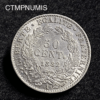 ,MONNAIE,50,CENTIMES,ARGENT,CERES,1882,SUP,