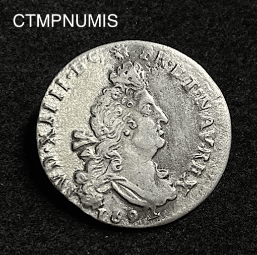,MONNAIE,LOUIS,XIV,4,SOLS,2,L,1692,AIX,