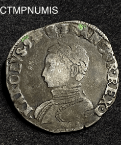 ,MONNAIE,CHARLES,IX,TESTON,ARGENT,1563,L,BAYONNE,