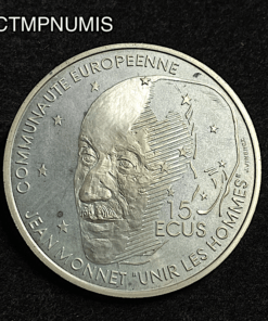 ,MONNAIE,100,FRANCS,ARGENT,JEAN,MONNET,1992,