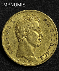 ,MONNAIE,40,FRANCS,OR,CHARLES,X,1830,