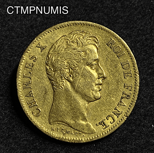 ,MONNAIE,40,FRANCS,OR,CHARLES,X,1830,