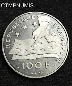 ,MONNAIE,100,FRANCS,DESCARTES,15,ECUS,1991,