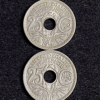 ,MONNAIE,LOT,25,CENTIMES,1917,1916,