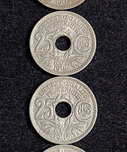 ,MONNAIE,LOT,25,CENTIMES,1917,1916,