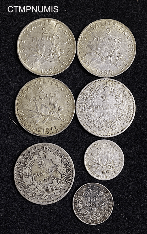 ,MONNAIE,FRANCAISE,LOT,ARGENT,RARE,