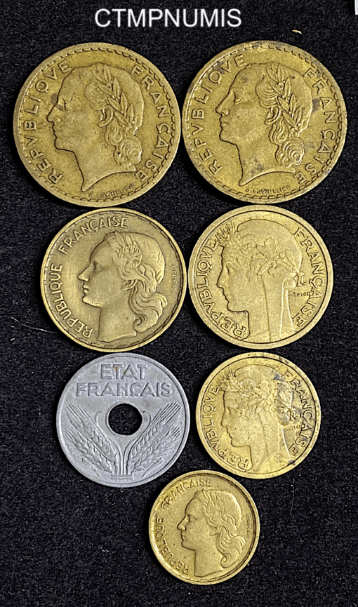 ,LOT,MONNAIE,FRANCAISE,DATES,RARES,