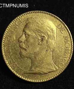 ,MONNAIE,100,FRANCS,OR,MONACO,1896,