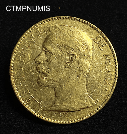 ,MONNAIE,100,FRANCS,OR,MONACO,1896,