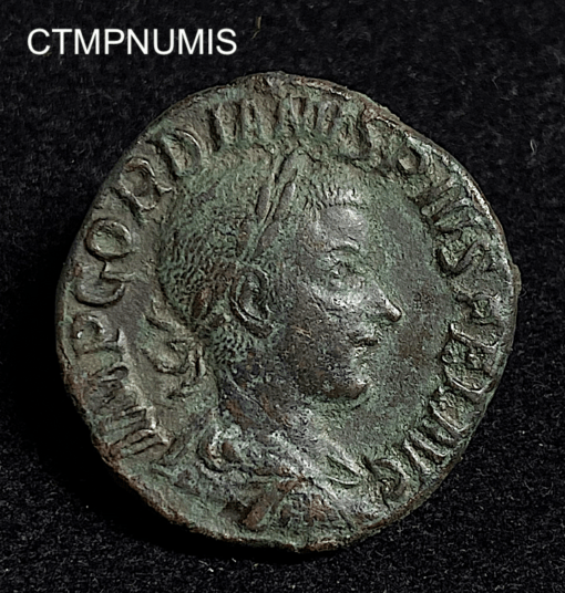 ,MONNAIE,GORDIEN,III,SESTERCE,ROME,VIRTUS,SOLDAT,