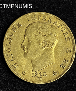 ,MONNAIE,ITALIE,40,LIRE,OR,NAPOLEO,,1812,MILAN,