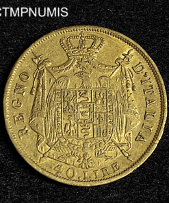 ,MONNAIE,ITALIE,40,LIRE,OR,NAPOLEON,1812,MILAN,