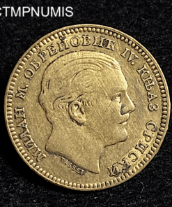 ,MONNAIE,SERBIE,20,DINARA,OR,1879,
