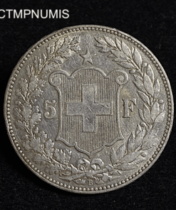 ,MONNAIE,SUISSE,5,FRANCS,ARGENT,1889,B,BERNE,