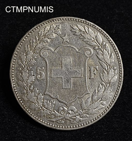 ,MONNAIE,SUISSE,5,FRANCS,ARGENT,1889,B,BERNE,