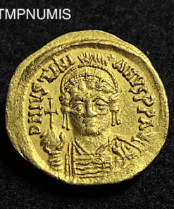 ,MONNAIE,CONSTANTINOPLE,SOLIDUS,JUSTINIEN,OR,