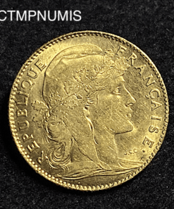 ,MONNAIE,10,FRANCS,OR,COQ,1912,