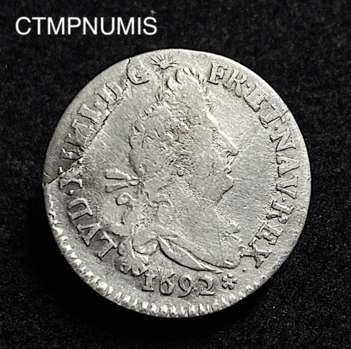 ,MONNAIE,ROYALE,LOUIS,XIV,4,SOLS,1692,M,TOULOUSE,
