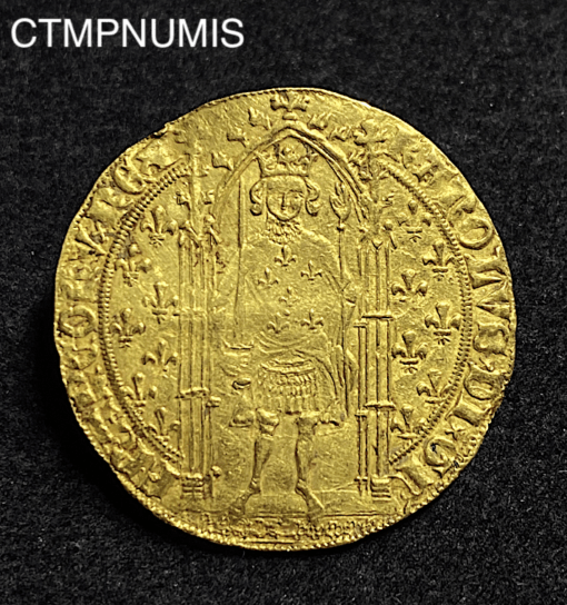 ,MONNAIE,FRANCS,OR,A,PIED,CHARLES,V,