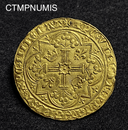 ,MONNAIE,FRANCS,OR,A,PIED,CHARLES,V,