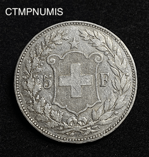 ,MONNAIE,SUIISE,5,FRANCS,ARGENT,1888,BERNE,
