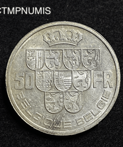 ,MONNAIE,BELGIQUE,50,FRANCS,ARGENT,1940,