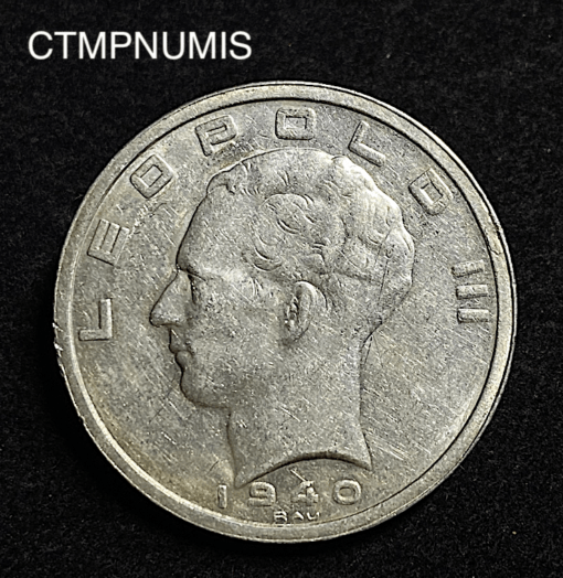 ,MONNAIE,BELGIQUE,50,FRANCS,ARGENT,1940,