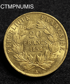 ,,MONNAIE,20,FRANCS,OR,BONAPARTE,LOUIS,1852,SUP,