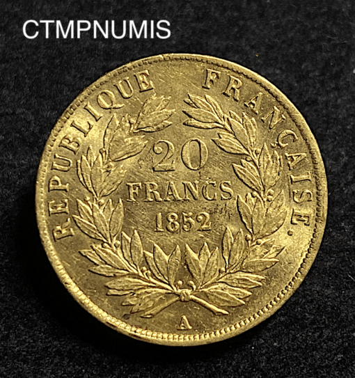 ,,MONNAIE,20,FRANCS,OR,BONAPARTE,LOUIS,1852,SUP,