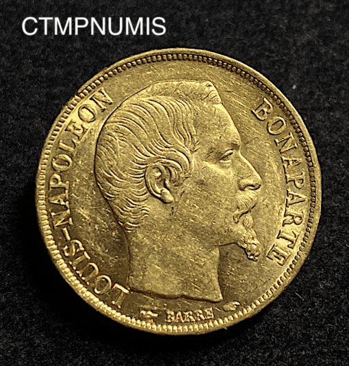 ,MONNAIE,20,FRANCS,OR,BONAPARTE,LOUIS,1852,SUP,